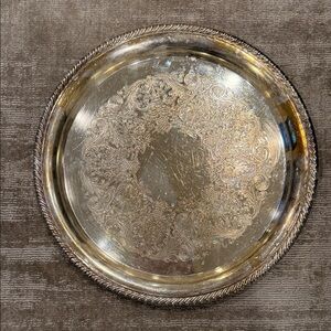 WM ROGERS Silver Plated Serving Tray